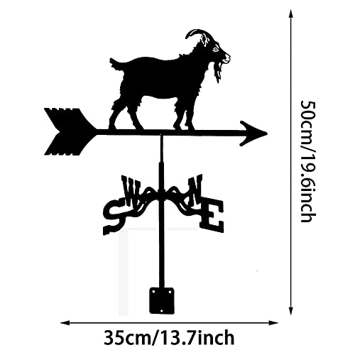 Girouette en acier inoxydable mouton décorative durable pour jardin
