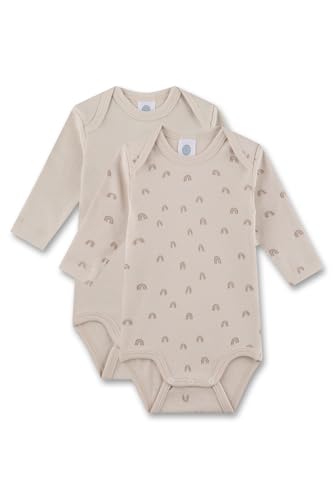 Sanetta Baby-Body langarm (Doppelpack) beige Regenbogen |...
