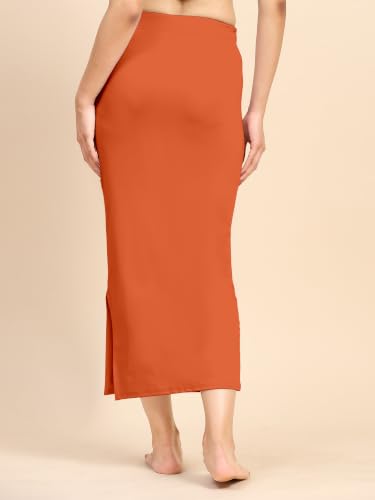 Image of TRENDMALLS Women's Polyester Spandex Stretchable Straight Saree Shapewear Petticoat for Women, Cotton Blended, Skirts for Women, Saree Shaper