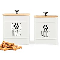 未使用 ドッグフード キャニスター 容器 琺瑯 犬 サプリメント クッキー Amazon.co.jp: PERFNIQUE 犬用おやつ容器 密閉犬用おやつジャー