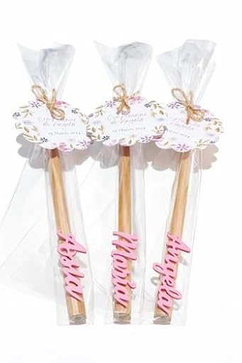 Lápices de madera personalizados en envoltorio individual con etiqueta personalizada, marcasitios, detalle boda, regalo invitados, detalle comunión. | Ya disponible en tu tienda friki favorita! En mundofriki.es!