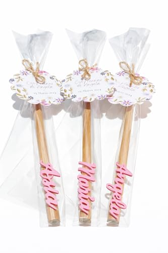 Lápices de madera personalizados en envoltorio individual con