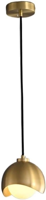 Gold Farmhouse Lights – All Copper Lighting for Kitchen Island – Industrial Adjustable Height Vintage Dome Hanging Light Fixture for Barn, Dining Room