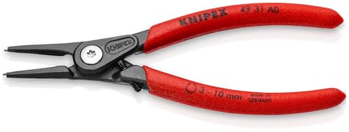 KNIPEX External Precision Snap Ring Pliers-Limiter, Red and Silver, 5.75-Inch - Image 3