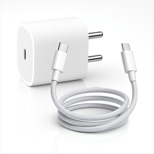 Image of Addtam Original 20W Charger Adapter with 1M Type C Cable Compatible with iPhone 17 /17Pro /17 Pro Max /17 Air /16 /16e /16 Plus /16 Pro /16 Pro Max /15 /15 Plus /15 Pro /15 Pro Max|20watt 3.0 Fast Charging-White