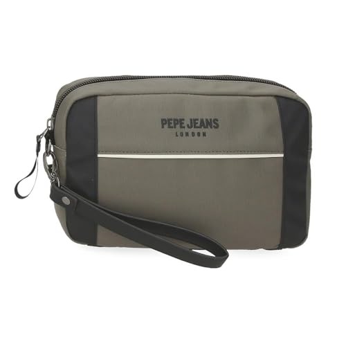 Pepe Jeans Dortmund Bolso de Mano Verde 24,5x15x6 cms Poliéster 2,21L by Joumma Bags