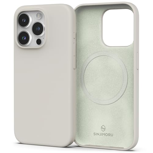 �y�_�炩���p�X�e���F�Ǝ�G��z Sinjimoru Magsafe�Ή� �V���R���X�}�z�P�[�X�A�p�X�e���J���[�V���R���f�� MagSafe�p ���C�����X�[�d�Ή� iPhone 15�V���[�Y�p �A Silicone Case for iPhone 15 Pro