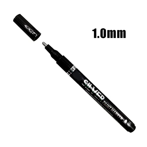 Liquid Mirror Chrome Marker, Silver Mirror Marker Liquid Chrome Pen, Silver Markers Paint Markers For On Any Surface, Metallic Markers Paint Pen, Paint Marker Pen Mirror Reflection Sign Pen (0.7Mm) #TOP7