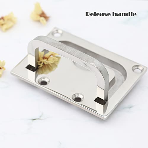 Boat Pull Flush Lift Ring,Marine Grade 316 Stainless Steel Flush Lifting,Boat Deck Hatches Handle,Trap Door Latch,Pack Of 2,Include Installation Screws #TOP2