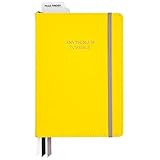 C.R. Gibson Yellow Leatherette ''Anything is Possible'' Dot Grid Notebook Journal, 6'' W x 8.5'' L, 240 Pages