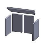 Feuerraumauskleidung - Passend für BK Ofenbau Luxor 1** & weitere Kamin & Ofenmodelle inkl. Modellübersicht - Kaminofenauskleidung aus Vermiculite - passgenau & einfach austauschbar 5-teilig