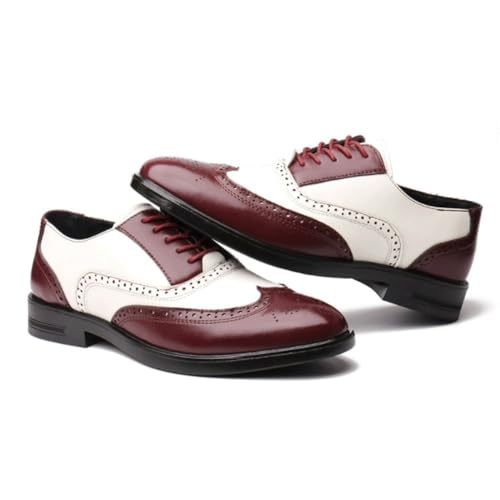 Men’s Pointed Toe Business Oxford Shoes Formal Dress Wedding Office Brogue Shoes3