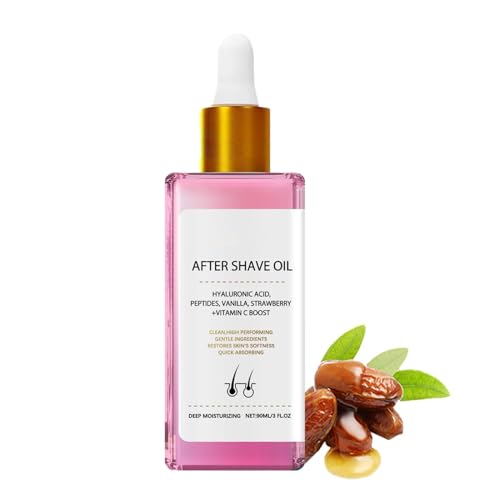 Después Del Aceite De Afeitado | Bálsamo No Grasiento | Loción Hidratante | Líquido Sensible De Cuidado De La Piel | Aceite De Piel Liso | Humectante De La Cara Y El Cuerpo | Ingredientes De La Planta