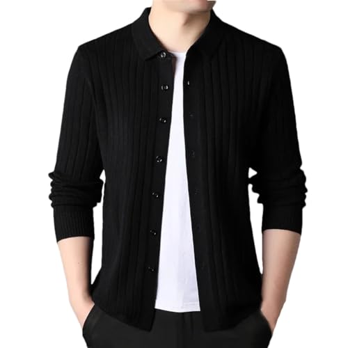 Men's Cardigan Sweater Solid Color Long Sleeve Single Breasted Simple Sweaters