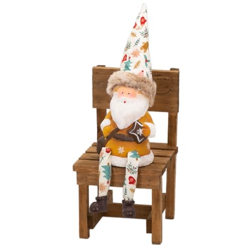 デバリエ クリスマス サンタクロース トムテ北欧の妖精 オシャレ インテリア クリスマスオーナメント お部屋のアクセント 飾り ユールトムテ(サンタクロース1組 椅子1組 セット品) (プレゼントサンタm)btm-114p