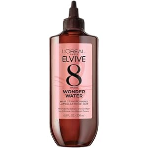 LâOreal Paris Elvive 8 Second Wonder Water Lamellar, Rinse out Moisturizing Hair Treatment for Silky, Shiny Looking Hair, 6.8 FL; Oz