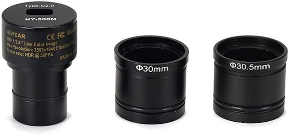 Miniatura 7 de Kit de accesorios para microscopio 5MP USB2.0 Microscopio Adaptador ocular ocular digital electrónico para microscopio estéreo diapositivas de