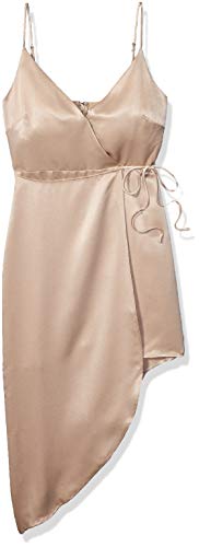 BCBGeneration Women\'s Side TIE Cocktail Dress, Pale Gold, 2