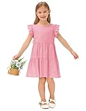 Vestido de niña sin mangas con volantes decorados
