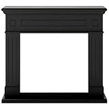 Fuego Marco De Chimenea Carlo Negro Para Insertable Electrico Estructura De Madera