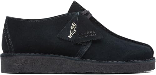 Clarks Women's Desert Trek Black Suede 26165566, 6.52