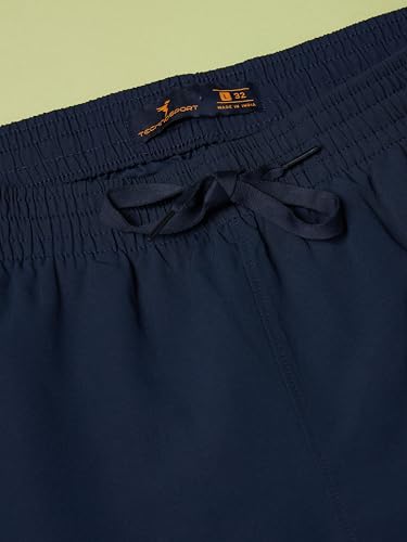 Image of TECHNOSPORT Mens Regular Fit Solid Woven Track Pant for Activewear, Regular Use and Quick Dry, (Non- Stretchable)