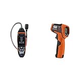 Klein Tools ET120 Gas Leak Detector, Combustible Gas Leak Tester & IR5 Dual Laser 12:1 Infrared Thermometer