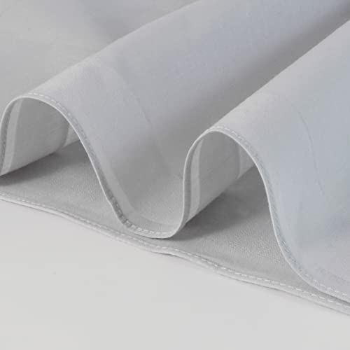 Image of HOULIFE Men's Cotton Handkerchiefs, Solid Color 60S Soft Cotton Hankies for Men Women 6 /12PCS 15.7 inchx15.7 inch