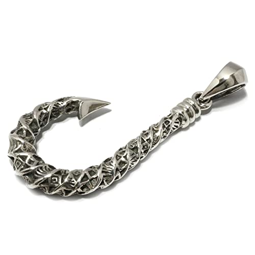 ジナブリング (JINA BRING) 【マリン フック モチーフ】 釣り針 民族 ペンダント シルバー925 ネックレス トップ メンズ ブランド good vibrations ギフト プレゼント ハワイアンジュエリー