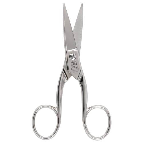 NTS-Solingen Ciseaux industriels multi-usages à pointe | Acier au carbone C60 nickelé | 13 cm (5