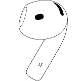 4th Generation A3050 Right Single Earbud, Genuine OEM Replacement Earphone Compatible A3053 A3054, Fit for AirPods 4 A3058 Charging Case, No ANC Function, Original Removed Parts