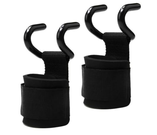 Weight Lifting Hooks with Wrist Strap Support for Deadlift, Pull Up and Gym Workout, Dual Hook Grip Training Accessory for Strength Exercise - 1 Pair-image-42