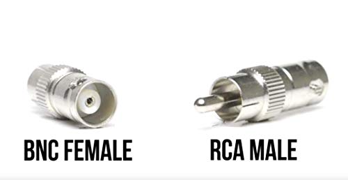 Adaptador BNC Hembra a RCA Macho para CCTV x20 miniatura 6