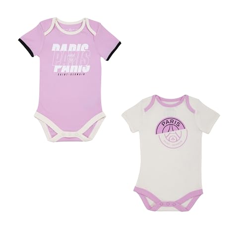 PSG 2 x Body bébé Fille Collection Officielle Paris Saint Germain - 18 Mois