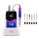 M Mase - Professional Nail Drill Machine - 2-in-1 Cordless Electric Nail File - Rechargeable,...