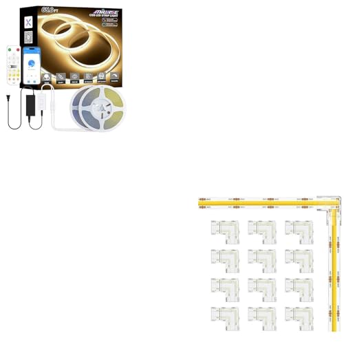 MIWISE Cinta LED COB 20m 3000K Blanco Cálido Dimmable miniatura 1