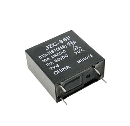 Relais JZC-36F 012-HST(555) 4 broches de haute précision avec bobine 12V pour circuits