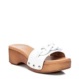 Suela antideslizante XTI 44486, Sandalia con talón Mujer, Blanco, 36 EU