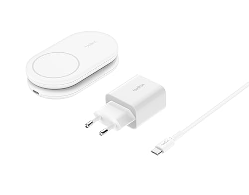 Belkin BoostCharge Magnetisches Einklappbares Kabelloses Ladegerät Qi2, 15 W, MagSafe-kompatibles Schnellladegerät… – Ansicht 2