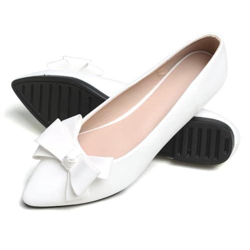Image of SAILING LU Women's Bow-Knot Pointed Toe Ballet Flats