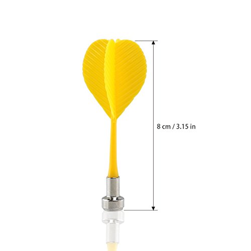 Yalis Magnetic Darts 12 Packs, Replacement Dart for Magnet Dartboard, Safety Plastic Darts for Target Game, Red and Yellow - Thumbnail 4