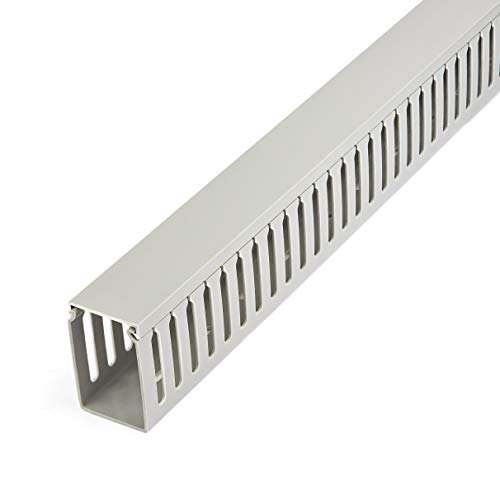 StarTech.com Cable Management Raceway w/Parallel Slots 78in - Network Cable Hider Kit - Slotted Wall Wire Duct System - Cord Concealer Channel - Surface Mount Wiring Channel PVC UL Rated (CBMWD5075)