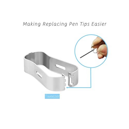 Image of Marker Pen Tips Replacement for Remarkable 2 Pen - Durable Titanium Alloy Metal & Soft Nibs,Tips with Tool(2PCS /Metal+2B)