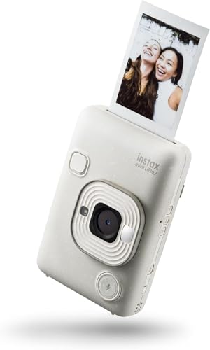 Image of Fujifilm Mini LiPlay Hybrid Instant Camera with Mini Film (Misty White, w / 40 Film Sheets)