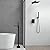 RUMOSE Matte Black Rainfall Shower System Shower Faucet Set and Standing Tub Faucet Tub Filler Freestanding Bathtub Faucet Bathtub Filler