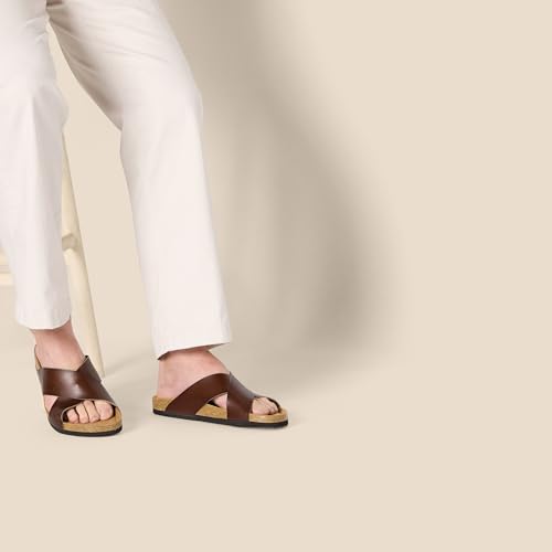 Amazon Essentials Men's Crossover Sandals3