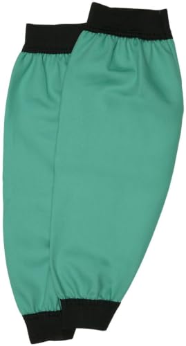 Image of MCR Safety 39418 Flame Resistant Cotton Fabric Welding Sleeves with 2-1 /2-Inch Elastic, Green, 18-Inch, Medium, 1-Pair