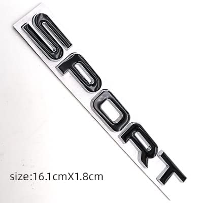 Image of 1 PCS New 3D Zinc Alloy Chrome Limited Sport Emblem Lettering Tailgate Boot Lid Emblem Badge Especially for SUV Sport Car.(Black)