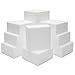 Craft Foam Block - 12-Pack Square Polystyrene Foam Brick for Sculpture, Modeling, DIY Arts and Crafts, 4 x 4 x 2 Inches