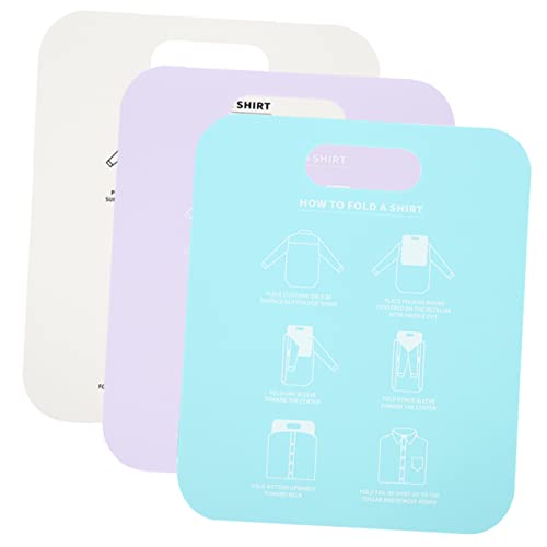 HOOTNEE 3pcs Clothes Folding Board Easy T Shirt Shirt Organizer Lightweight Folding Board for Travel Home Use